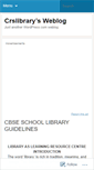 Mobile Screenshot of crslibrary.wordpress.com