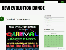 Tablet Screenshot of newevolutiondance.wordpress.com