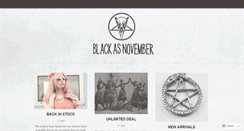 Desktop Screenshot of blackasnovember.wordpress.com