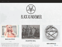 Tablet Screenshot of blackasnovember.wordpress.com