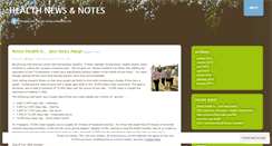 Desktop Screenshot of healthnewsandnotes.wordpress.com