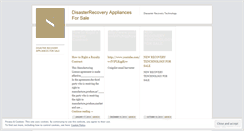 Desktop Screenshot of disasterrecoveryappliances.wordpress.com