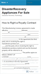 Mobile Screenshot of disasterrecoveryappliances.wordpress.com