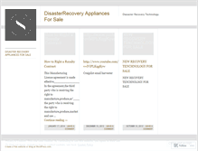 Tablet Screenshot of disasterrecoveryappliances.wordpress.com