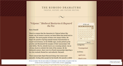 Desktop Screenshot of dramaturgicalresources.wordpress.com