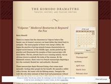 Tablet Screenshot of dramaturgicalresources.wordpress.com