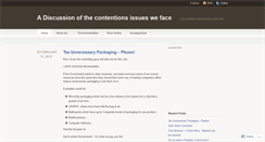Desktop Screenshot of contentioussays.wordpress.com