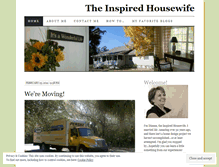 Tablet Screenshot of inspiredhousewife.wordpress.com