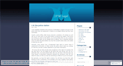 Desktop Screenshot of jpmlegal.wordpress.com