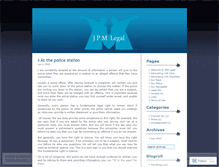 Tablet Screenshot of jpmlegal.wordpress.com