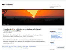 Tablet Screenshot of kristalbond.wordpress.com