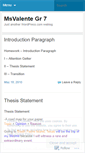 Mobile Screenshot of msvalentegr7.wordpress.com