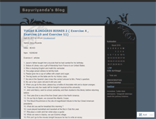 Tablet Screenshot of bayuriyanda.wordpress.com