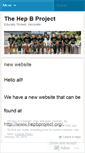 Mobile Screenshot of hepbproject.wordpress.com