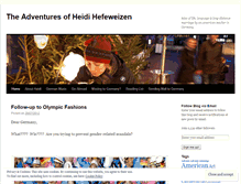 Tablet Screenshot of heidihefeweizen.wordpress.com