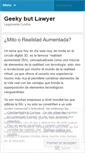 Mobile Screenshot of geekybutlawyer.wordpress.com