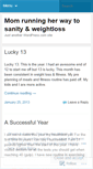 Mobile Screenshot of momsrunningjourney.wordpress.com