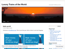 Tablet Screenshot of luxurytrainclub.wordpress.com