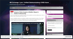 Desktop Screenshot of msexchangeanywhere.wordpress.com