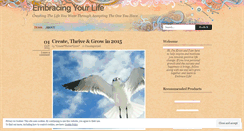 Desktop Screenshot of embracingyourlife.wordpress.com