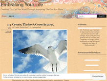 Tablet Screenshot of embracingyourlife.wordpress.com