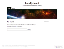 Tablet Screenshot of locallyheard.wordpress.com