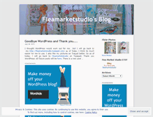 Tablet Screenshot of fleamarketstudio.wordpress.com