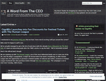 Tablet Screenshot of gigswiz.wordpress.com