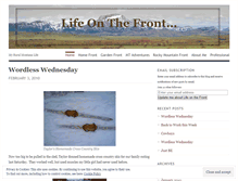 Tablet Screenshot of lifeonthefront.wordpress.com