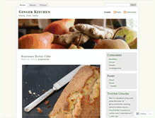 Tablet Screenshot of gingerkitchen.wordpress.com