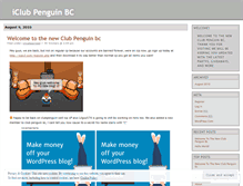 Tablet Screenshot of iclubpenguinbc.wordpress.com