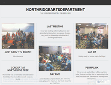 Tablet Screenshot of northridgeartsdepartment.wordpress.com