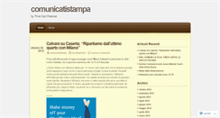 Desktop Screenshot of comunicatistampa1.wordpress.com