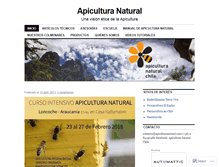 Tablet Screenshot of apiculturanatural.wordpress.com