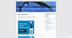 Desktop Screenshot of internationalcryptozoologicalsociety.wordpress.com