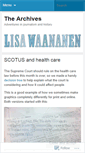 Mobile Screenshot of lisawaananen.wordpress.com