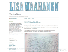 Tablet Screenshot of lisawaananen.wordpress.com