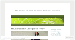 Desktop Screenshot of mahlicadesigns.wordpress.com