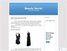 Tablet Screenshot of beautysecret.wordpress.com