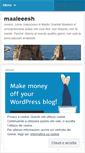 Mobile Screenshot of maaleeesh.wordpress.com