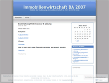 Tablet Screenshot of immo07.wordpress.com