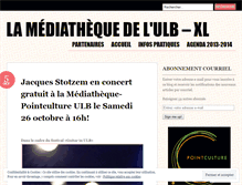 Tablet Screenshot of lamediaulbxl.wordpress.com