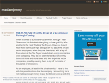Tablet Screenshot of madamjenny.wordpress.com