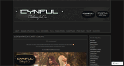 Desktop Screenshot of cynfulclothing.wordpress.com