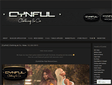 Tablet Screenshot of cynfulclothing.wordpress.com
