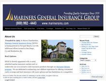 Tablet Screenshot of marinersinsurance.wordpress.com