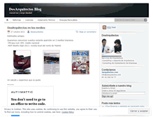 Tablet Screenshot of dosarquitectos.wordpress.com