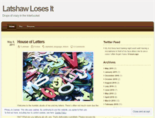 Tablet Screenshot of latshawlosesit.wordpress.com