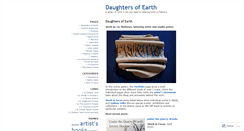 Desktop Screenshot of daughtersofearth.wordpress.com