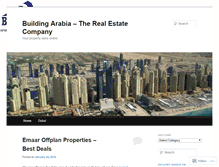 Tablet Screenshot of buildingarabia.wordpress.com